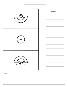Blank Line Up with Field